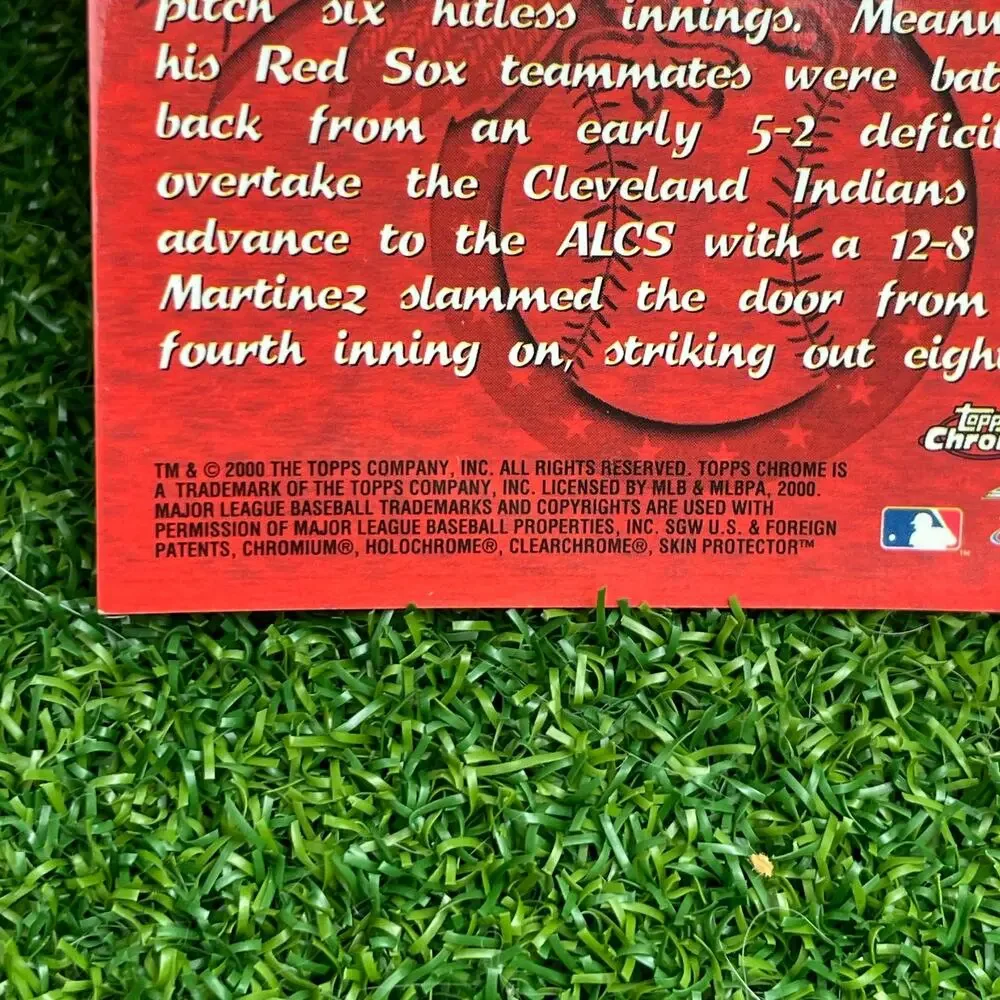 2000 Topps Chrome Divisional Playoff Highlight Pedro Martinez #225 Refractor